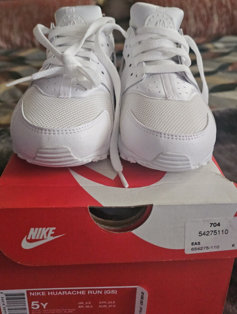 Nike Kids White Huarache Run Sneakers